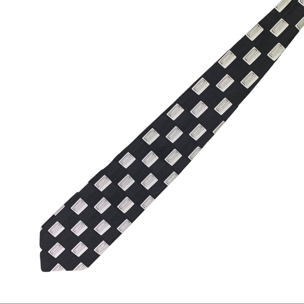 VTG 💯% Bellissimo Italy Silk Checkered Boxed Men’s Neck Tie Handmade